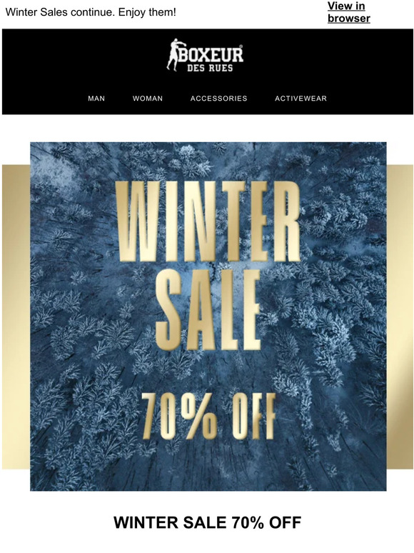 ❄️ WINTER SALE! -70% ❄️