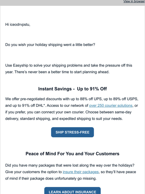 New Year, New Shipping Strategy 