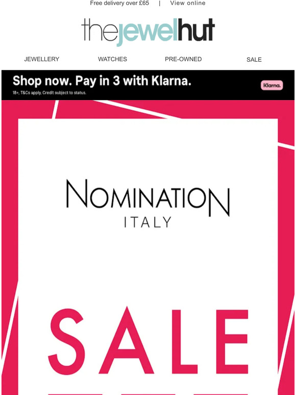 Nomination Sale is here, with up to 50% OFF Selected Items 💫