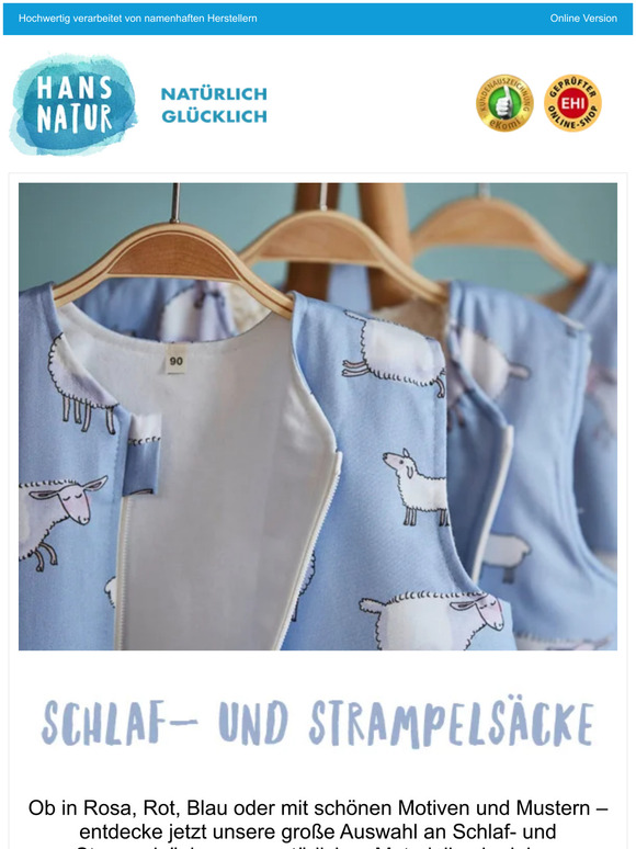 Ein neuer Schlafsack