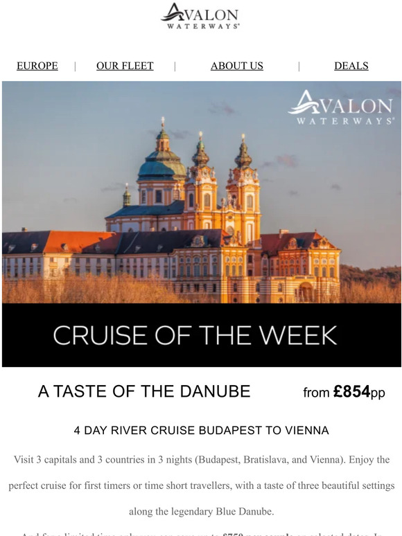 Cruise of the week: A Taste of the Danube.