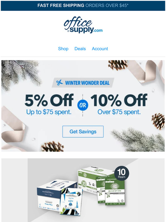 Never say no to a copy paper sale...