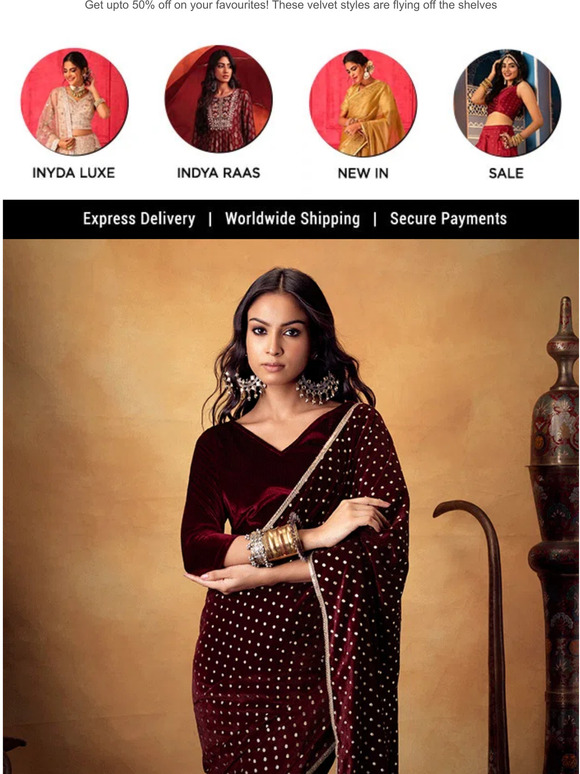 Sarees to Shararas: Velvets on Sale ❤