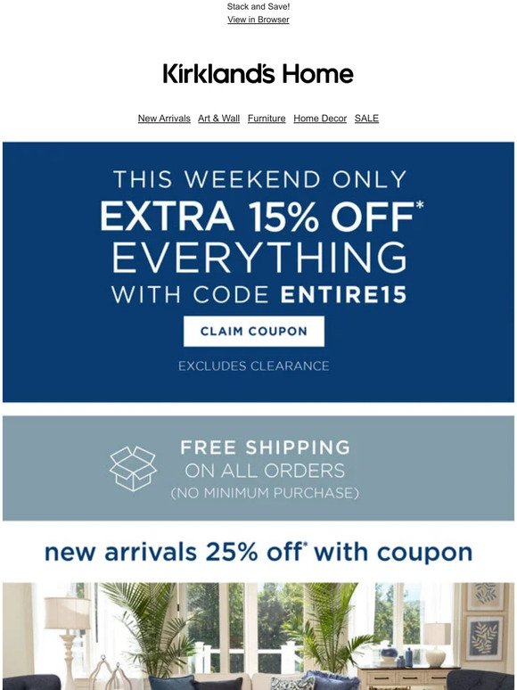*This Weekend ONLY* Save an Extra 15% on EVERYTHING!