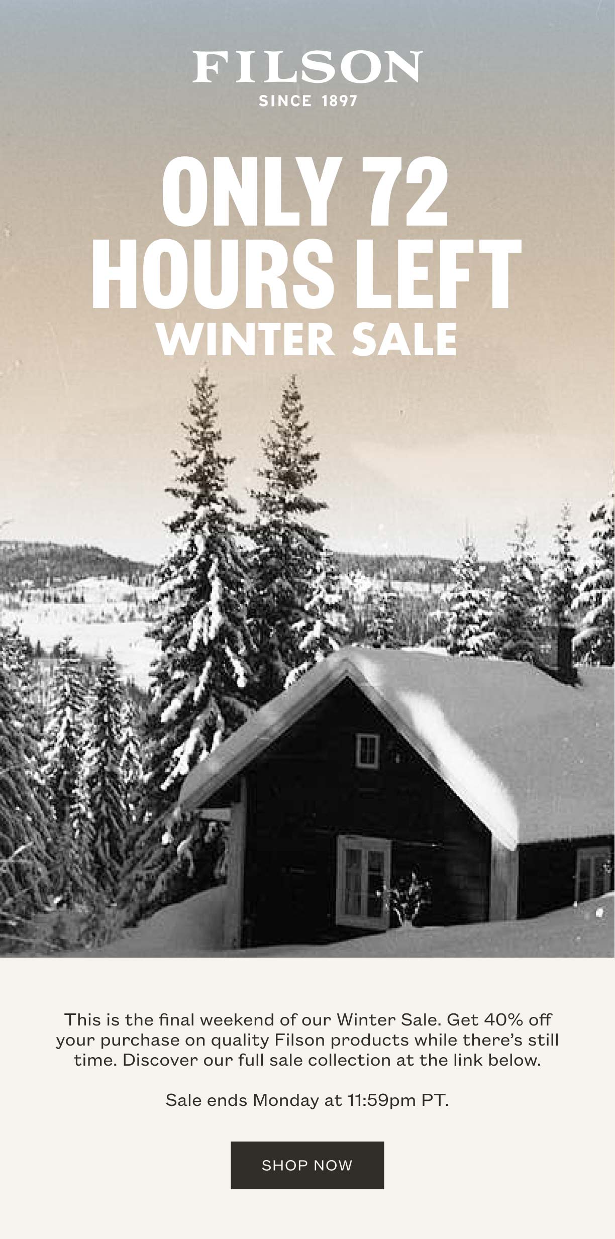 Filson Only 72hrs Left Winter Sale Milled