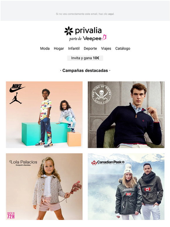 Privalia España: Nike y Jordan kids, The Time Of Bocha, Lola Palacios ...