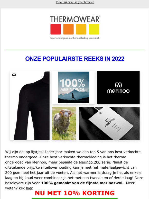 Onze thermo toppers van 2022 NU in promotie