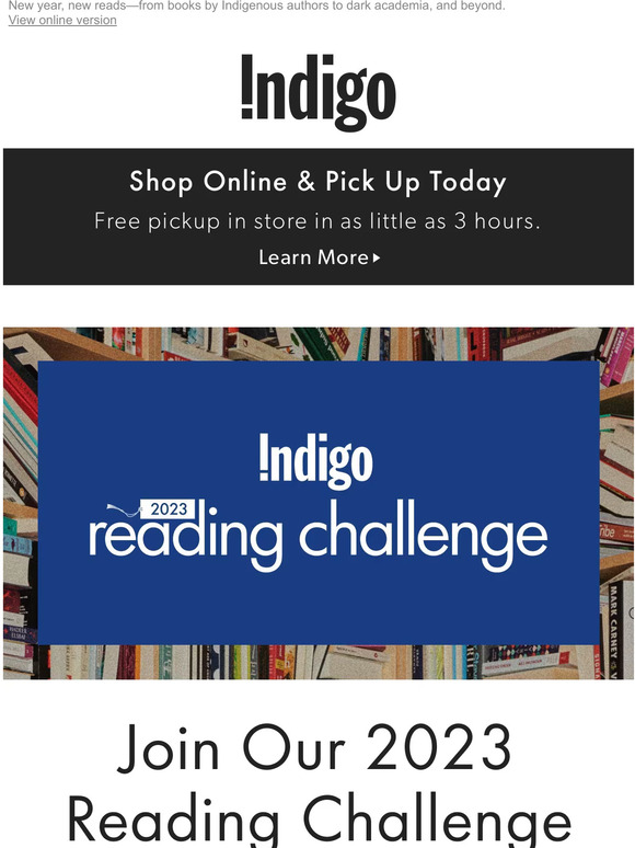 Indigo Books & Music The 2023 Indigo Reading Challenge Is Here📖 Milled