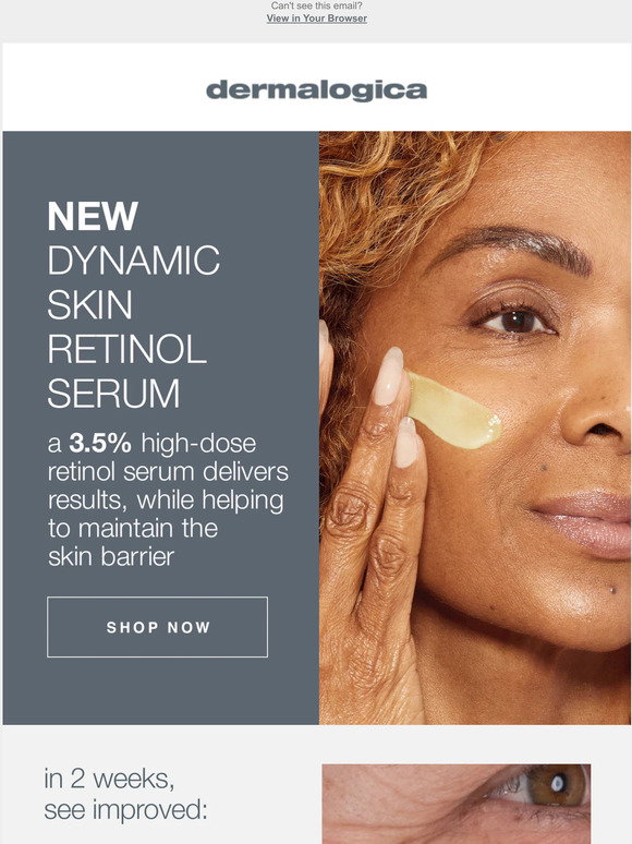 Dermalogica: New! Dynamic Skin Retinol Serum reduces the signs of skin ...