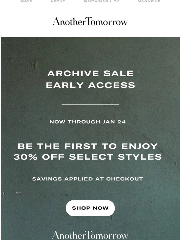 You're Invited - Archive Sale