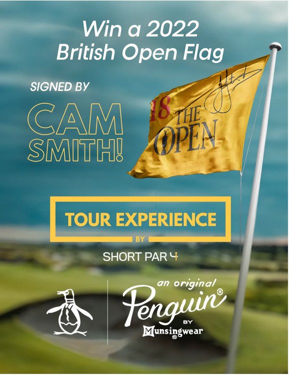 Win a 2022 British Open signed flag🏌️‍♂️