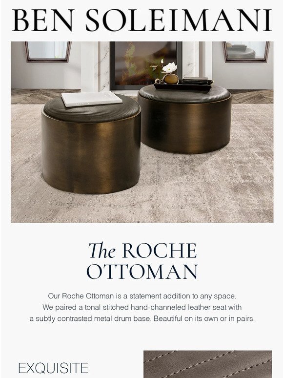 Multi-functional Luxury | The Roche Ottoman