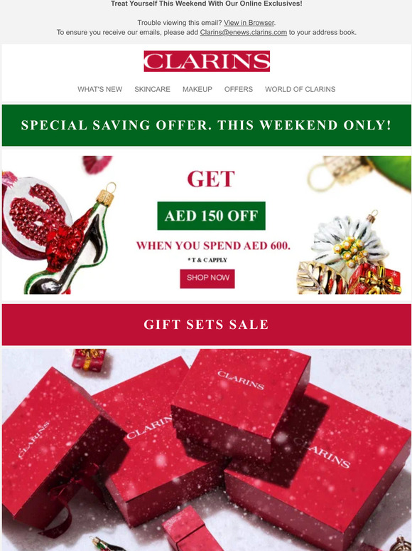 This Weekend Only! Get AED 150 Off On Orders Above AED 600.