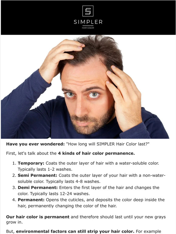 Simpler Hair Color How long does it last? 🤔 Milled