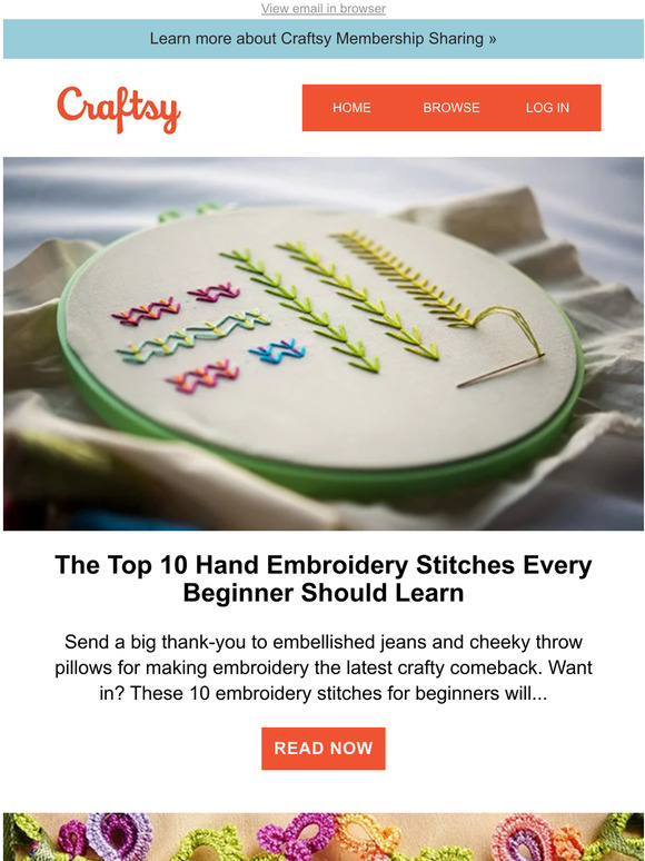 Craftsy The Top 10 Hand Embroidery Stitches Every Beginner Should