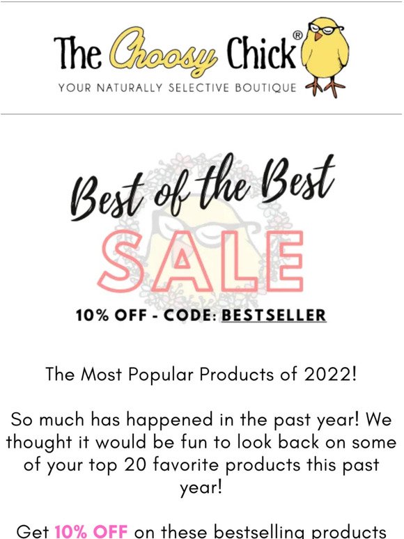 🏆 BEST OF THE BEST: 10% OFF Our Most Popular Products Of 2022