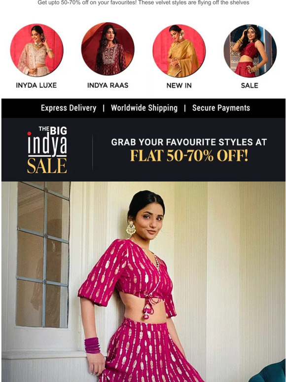 Sarees to Shararas: Velvets on Sale ❤