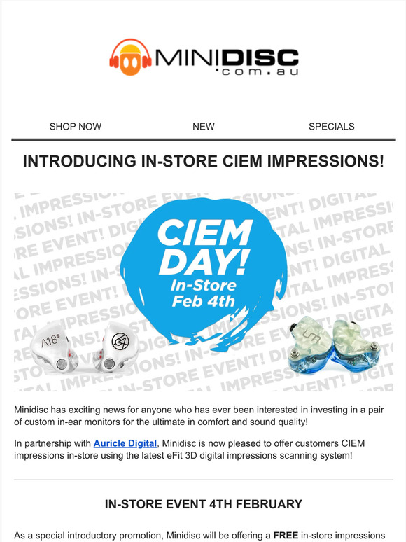 SPECIAL EVENT: Introducing In-Store 3D Digital CIEM Impressions!