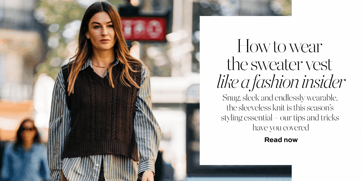 NetAPorter Why the sweater vest is the styling hit of the season