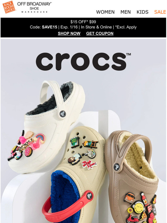 Rack Room Shoes Stay comfy & cozy in new Crocs ☕ Milled