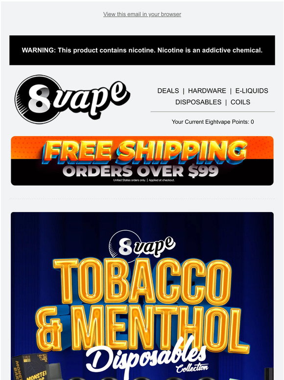 8 Vape Store 30% OFF EightVape Coupons & Discount Codes - Lucky Saving Eight  Vape Coupon