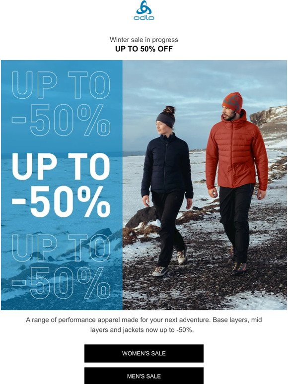 Winter sale: save up to 50%