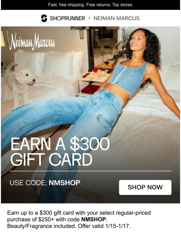 Neiman marcus discount shoprunner return