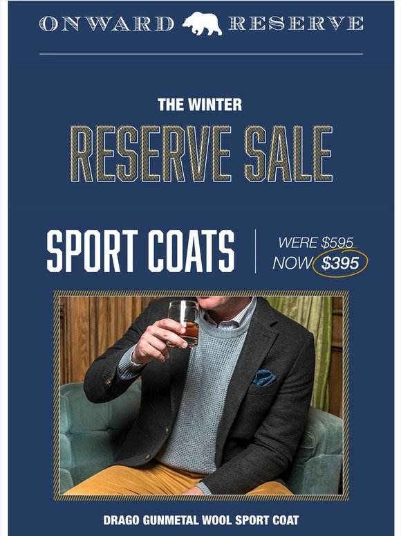 Sunday Best: Sport Coats and Sweaters on Sale