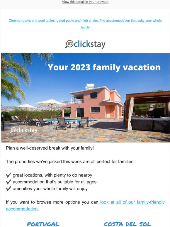 Your 2023 family getaway