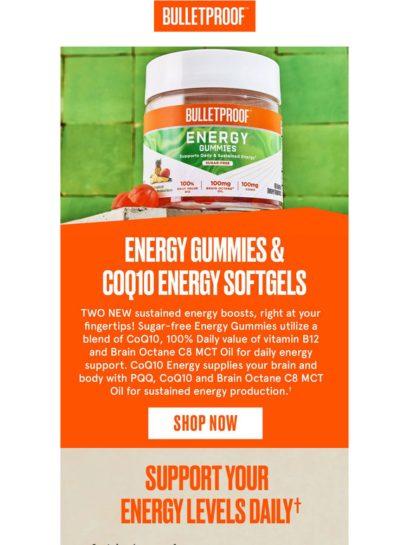Bulletproof Early Access 2 NEW Energy Supplements Milled