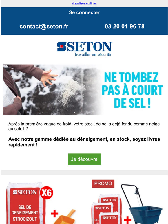 Retour du froid ❄️ Pensez à saler vos sols !