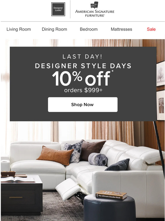 American Signature Furniture Whoa, you almost missed it! Milled