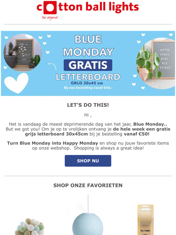 Gratis letterbord!