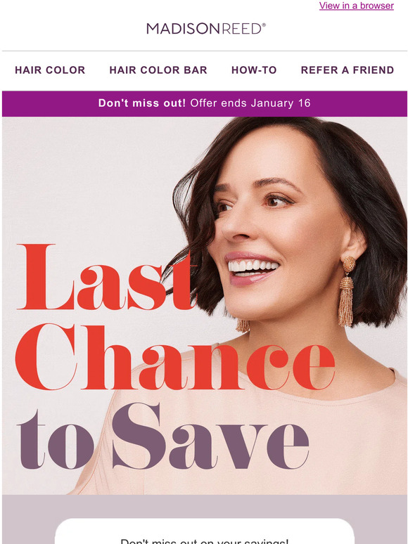 Madison Reed Email Newsletters Shop Sales, Discounts, and Coupon Codes