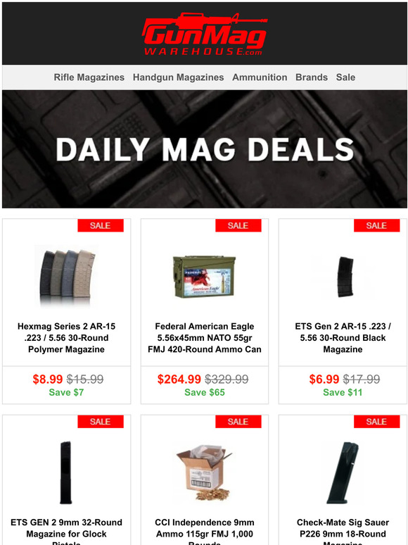 GunMag Warehouse Start The Week Strong With These Deals! Milled