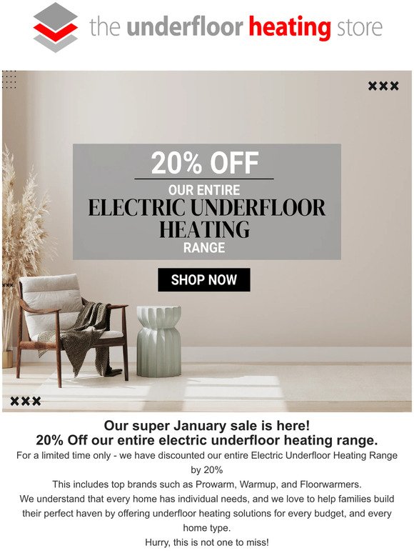 📢 20% OFF ENTIRE ELECTRIC RANGE 📢