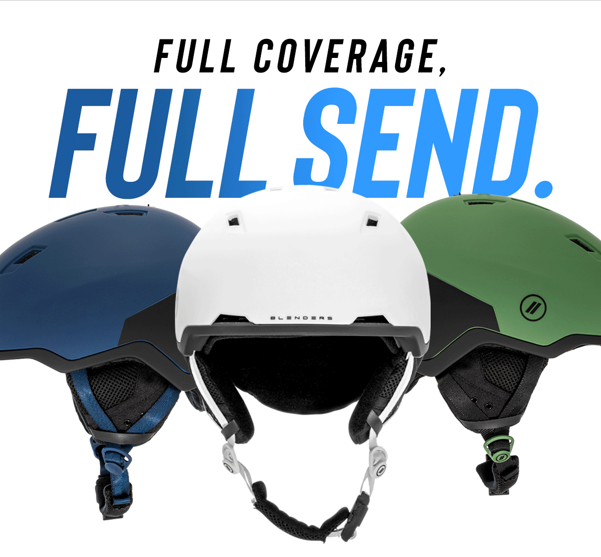 Blenders Eyewear Blenders ‘Dome’ Helmets // Full Coverage. Full Send