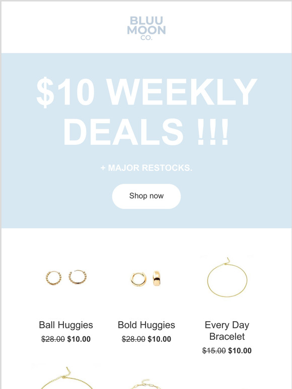 $10 WEEKLY DEALS