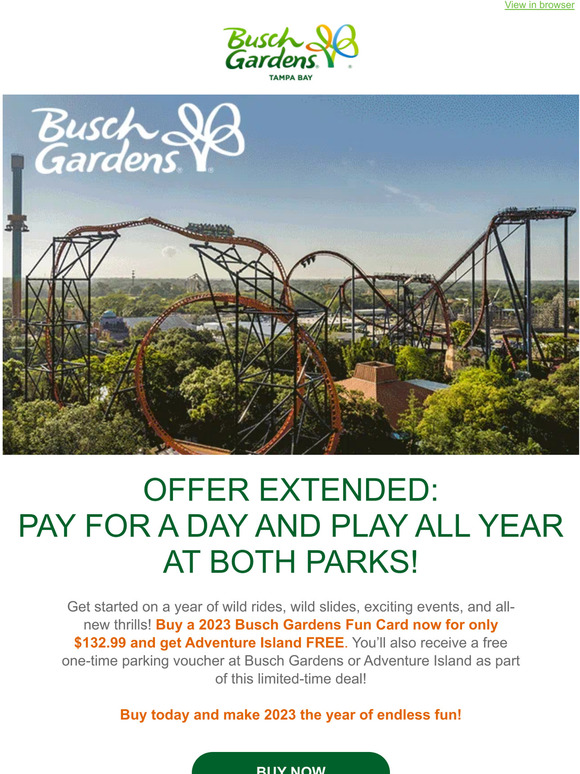 SeaWorld Parks Extended Add FREE Parking to Your 2Park Deal Milled