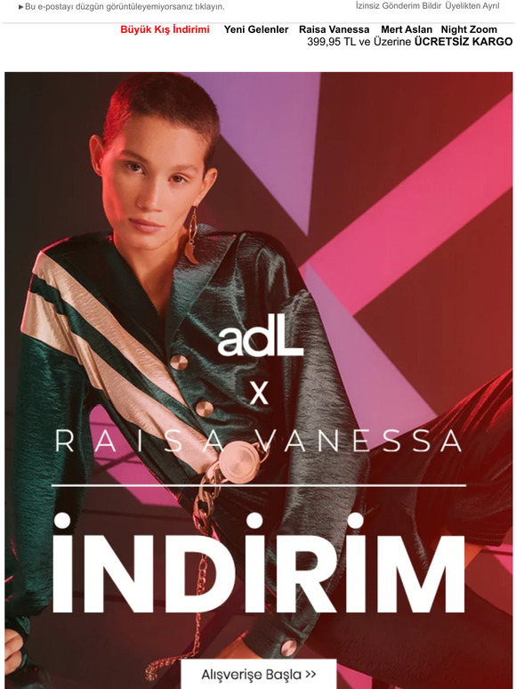 adL x Raisa Vanessa Koleksiyonunda İndirim Başladı!
