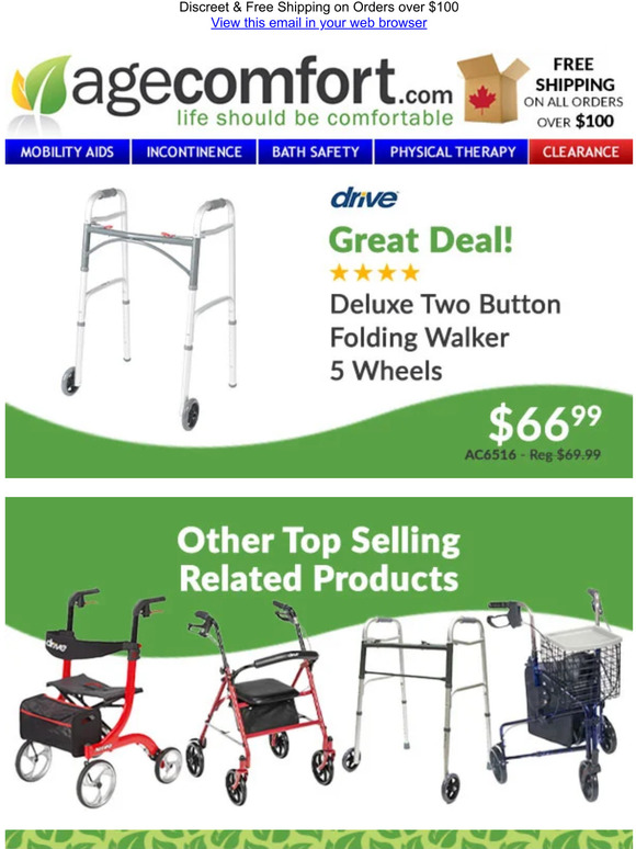 Quick Folding Walker Deal