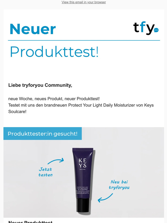 Die neuesten Produkttests nur für dich!