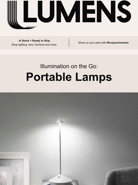 Light the night with these portable luminaires.