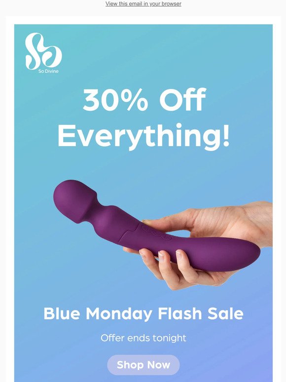 30% OFF EVERYTHING!