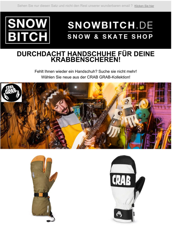 Sie neue aus der Crab Grab-Kollektion!