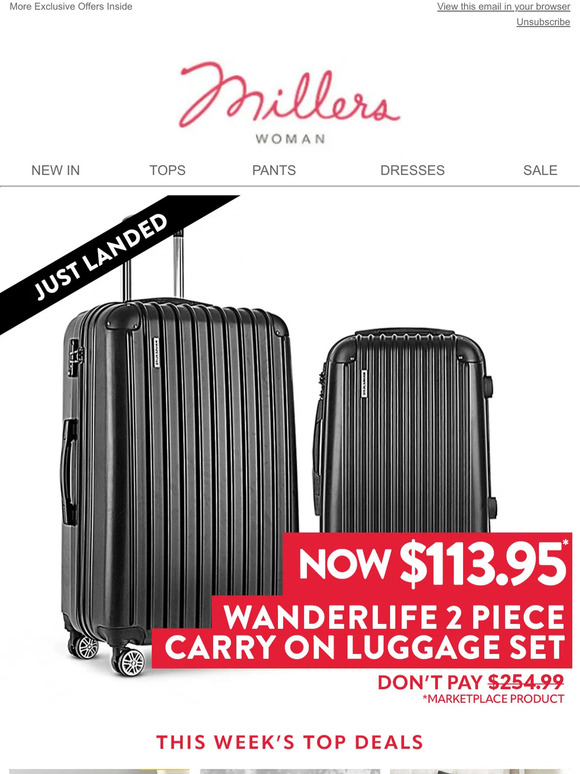 Daily Deal! 2-Piece Luggage Set NOW $113.95