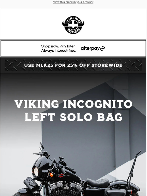 Viking Bags NEW DESIGN FOR 2023 // Viking Sportster Incognito Solo Bags Milled