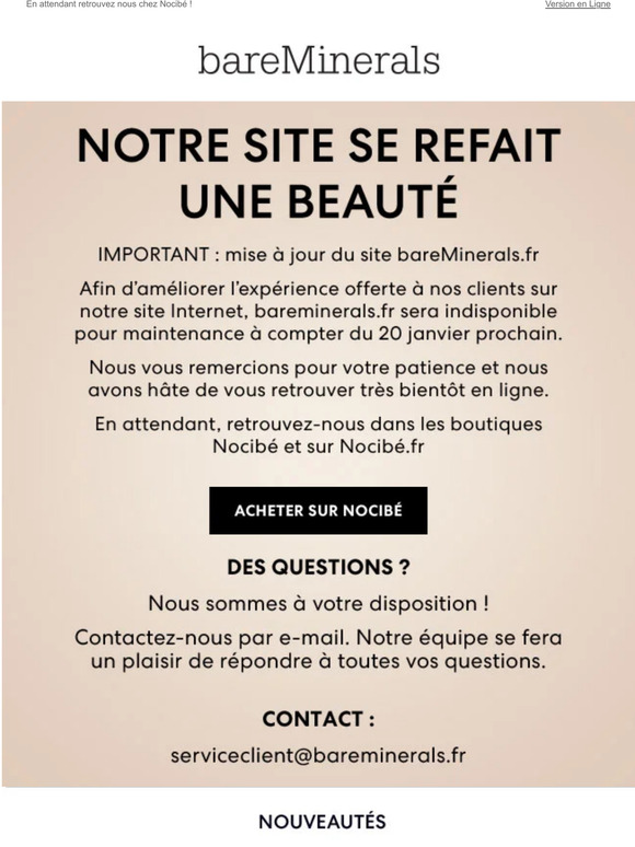 Notre site se refait une beauté