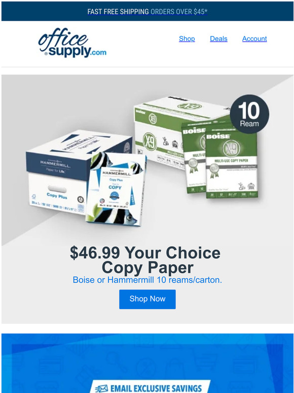 What A Combo: Copy Paper SALE + $30 Off  🙌