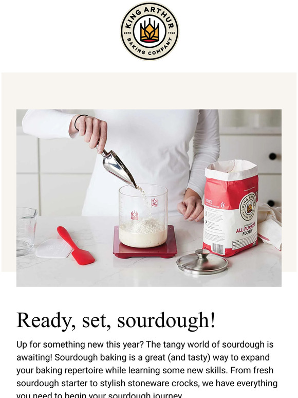 King Arthur Baking Company Start the Year with Sourdough! Milled